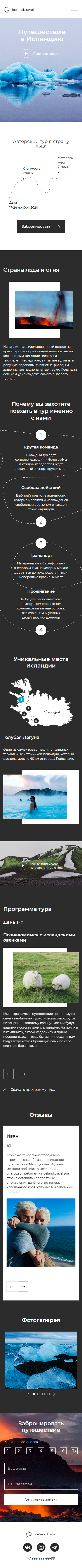 Изображение сайта Iceland